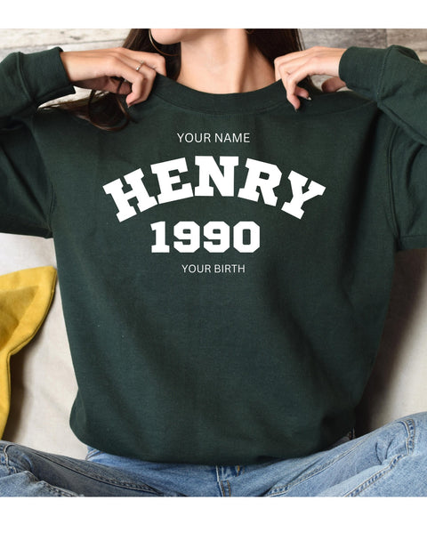 Custom Crewneck Sweatshirt, Personalized with your Text, Logo, Add Your Text, Custom Crewneck Sweatshirt,  Monogram