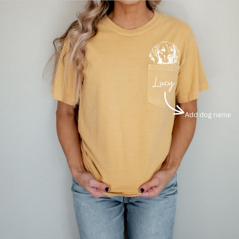 Comfort Color Pocket Yorkshire Terrier Dog ,dog mom Shirt , Dog Mom Shirt, Dog Lover, Dog Mom Gift, Yorkshire Terrier Dog , Fur Mom